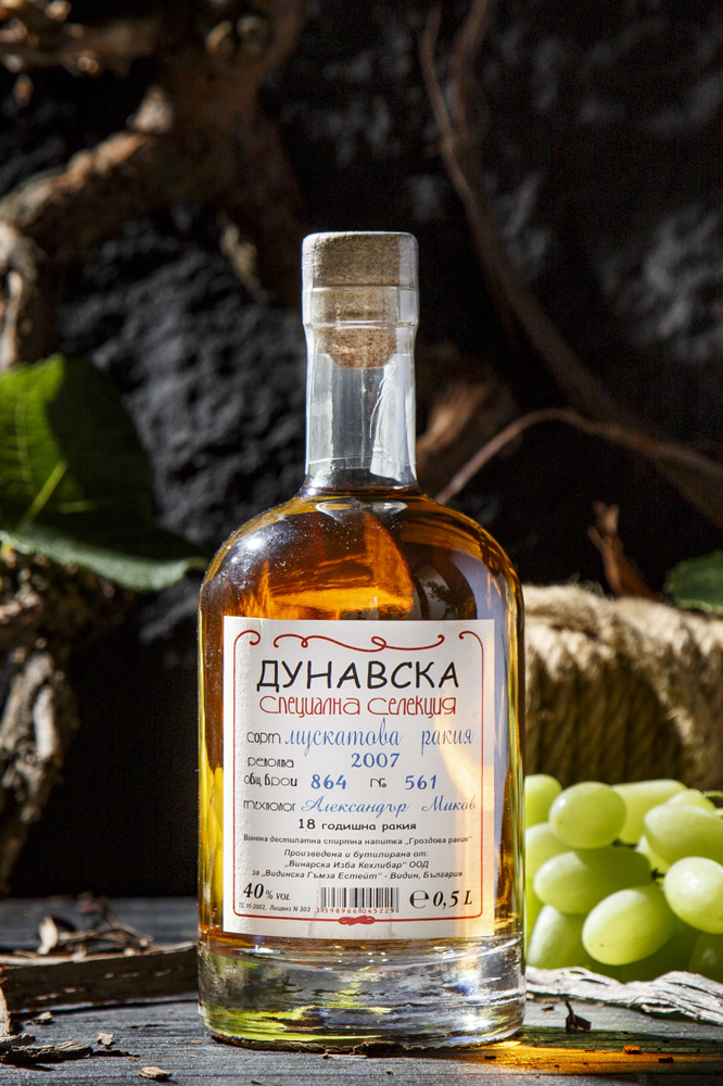 Дунавска Мускатова Ракия - 500 мл. 40% об.